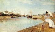 Berthe Morisot The Harbor at Lorient oil painting on canvas